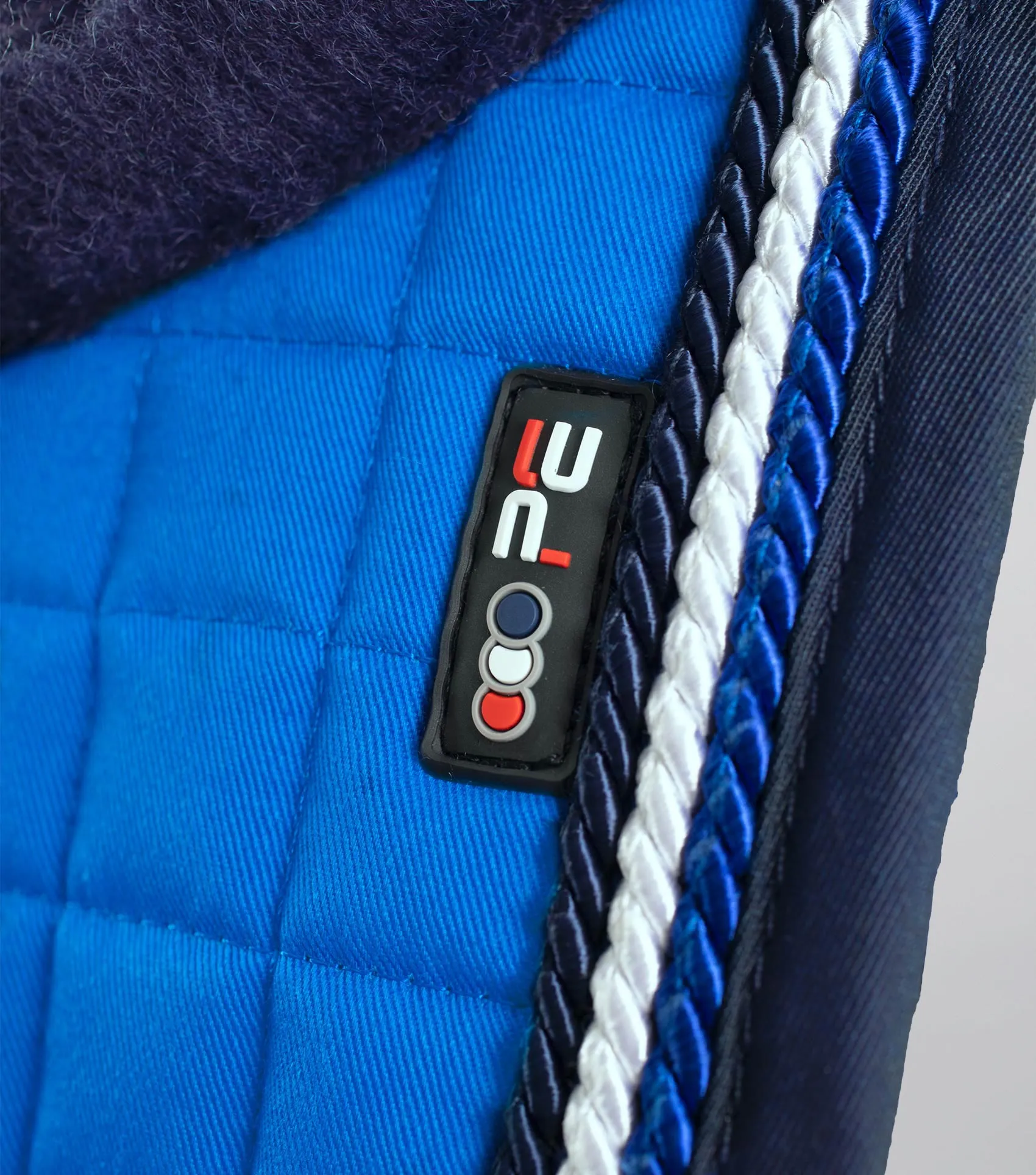 Close Contact Merino Wool European Saddle Pad - Dressage Square Royal Blue/Navy Wool