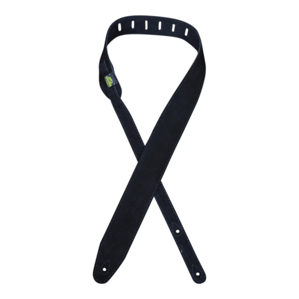 Colonial Leather - Double Suede Guitar Strap - Black