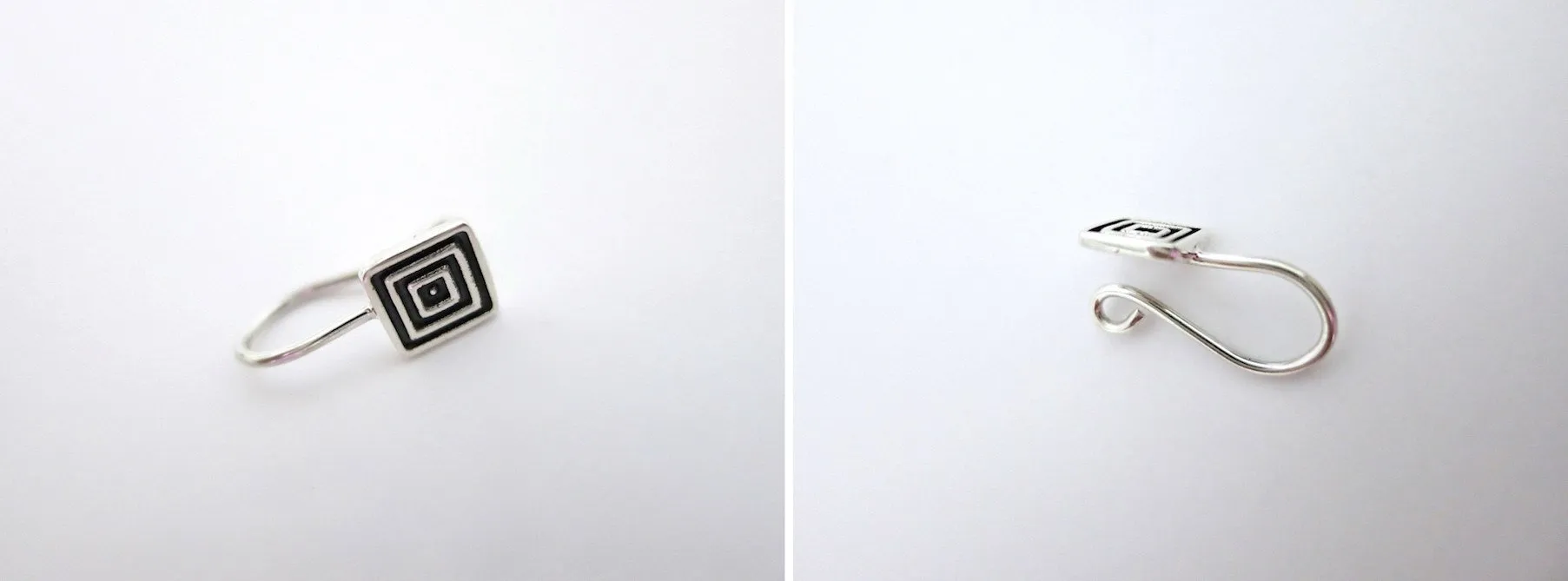 Contemporary, minimalist, and chic square nose pin