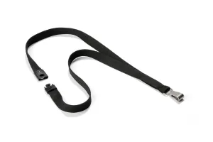Cordoncino in Tessuto con Moschettone Durable Nero