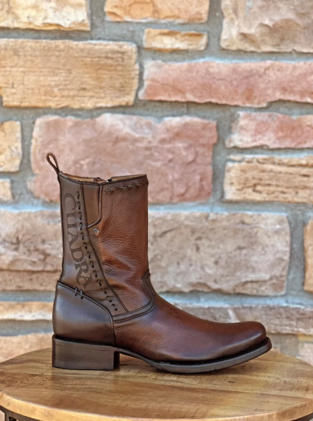 Cuadra Maple Deer Laser & Woven Round Toe Boots CU568