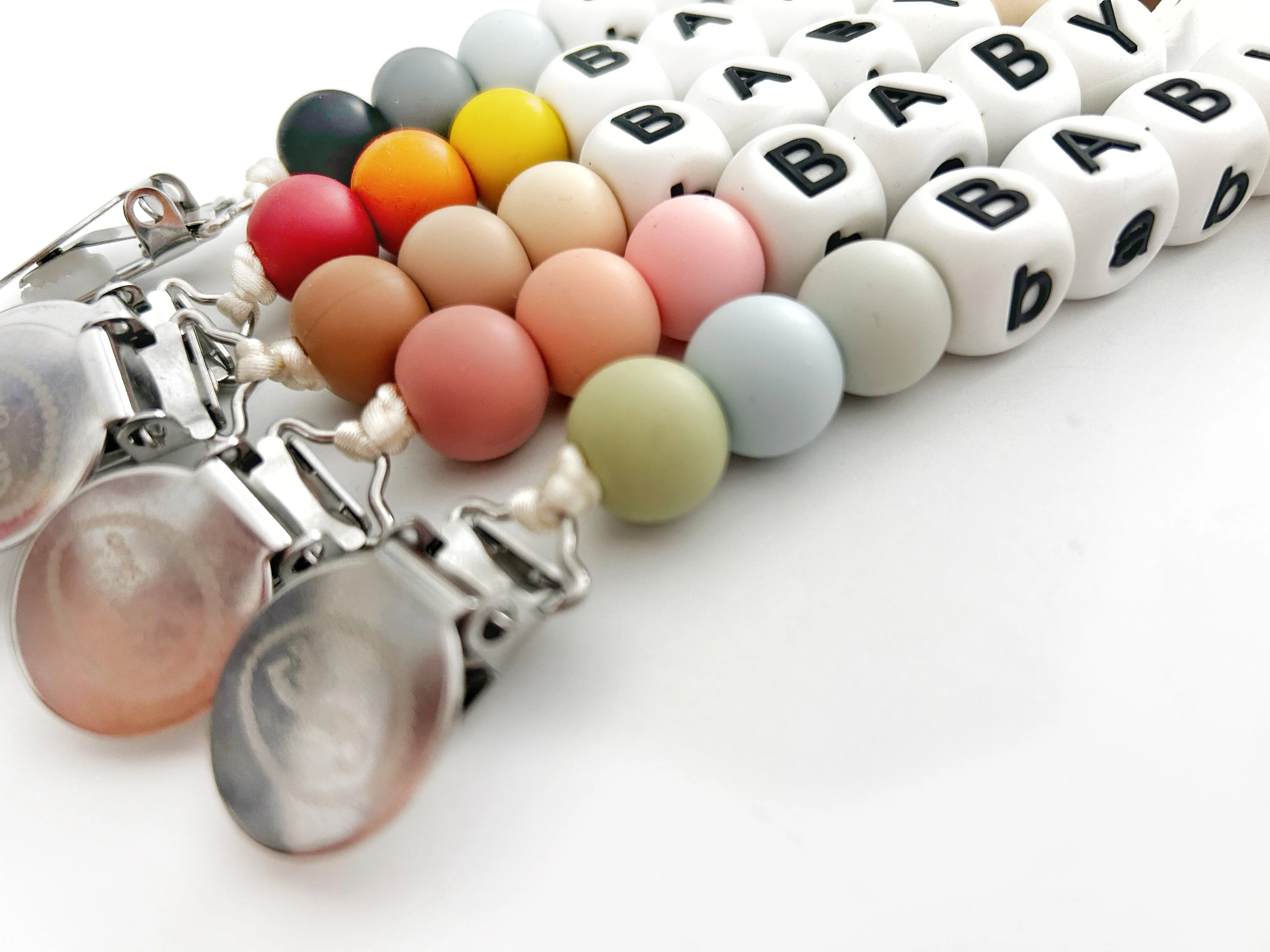 Custom Personalized Silicone Pacifier Clip for Babies - BPA-Free & Stylish