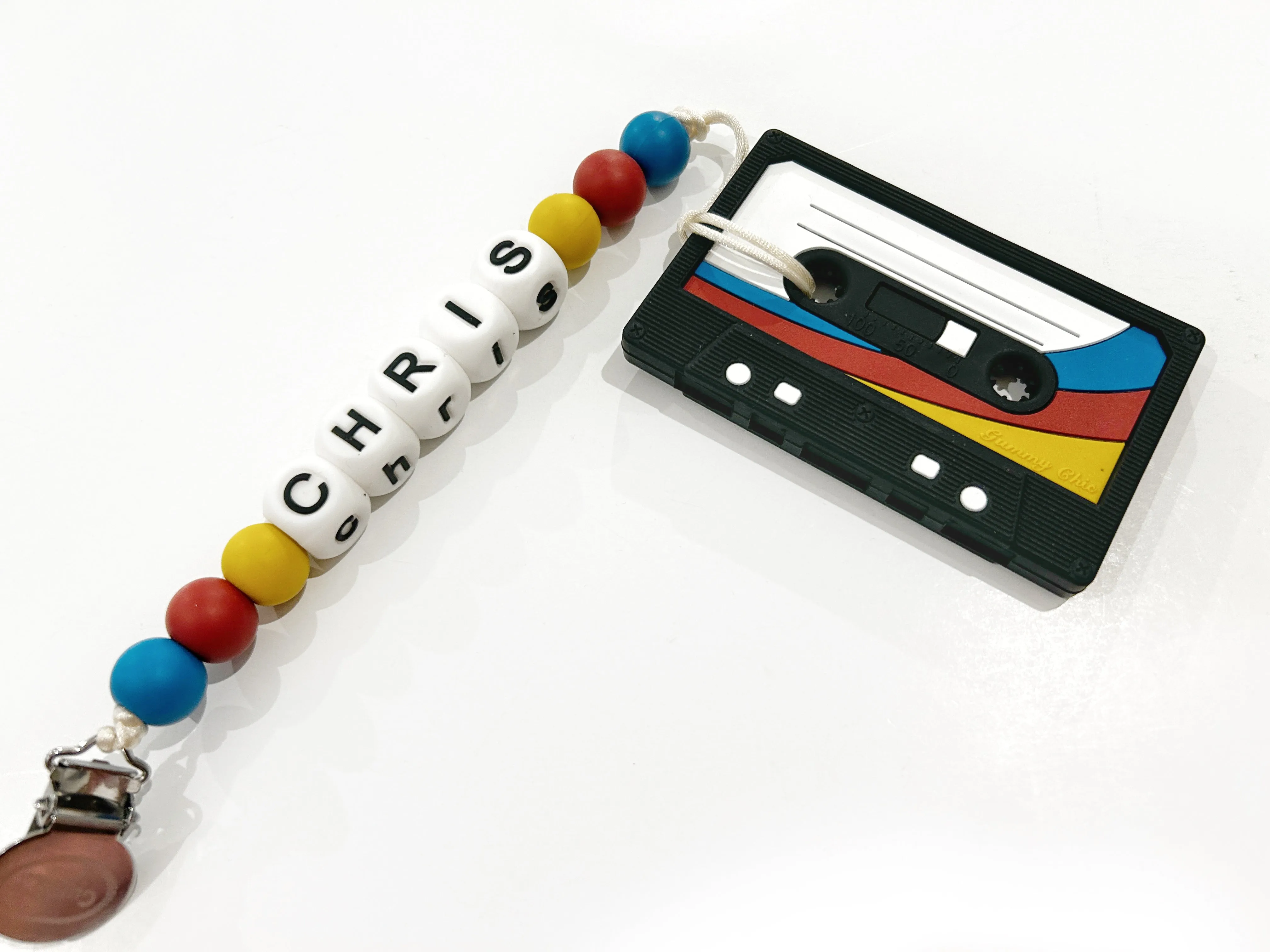 Custom Personalized Silicone Pacifier Clip for Babies - BPA-Free & Stylish