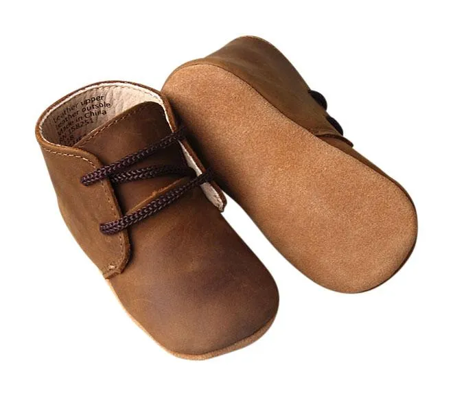 Dark Brown - Classic Boots - US Size 2-4 - Soft Sole