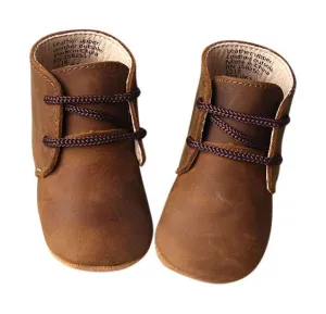 Dark Brown - Classic Boots - US Size 2-4 - Soft Sole