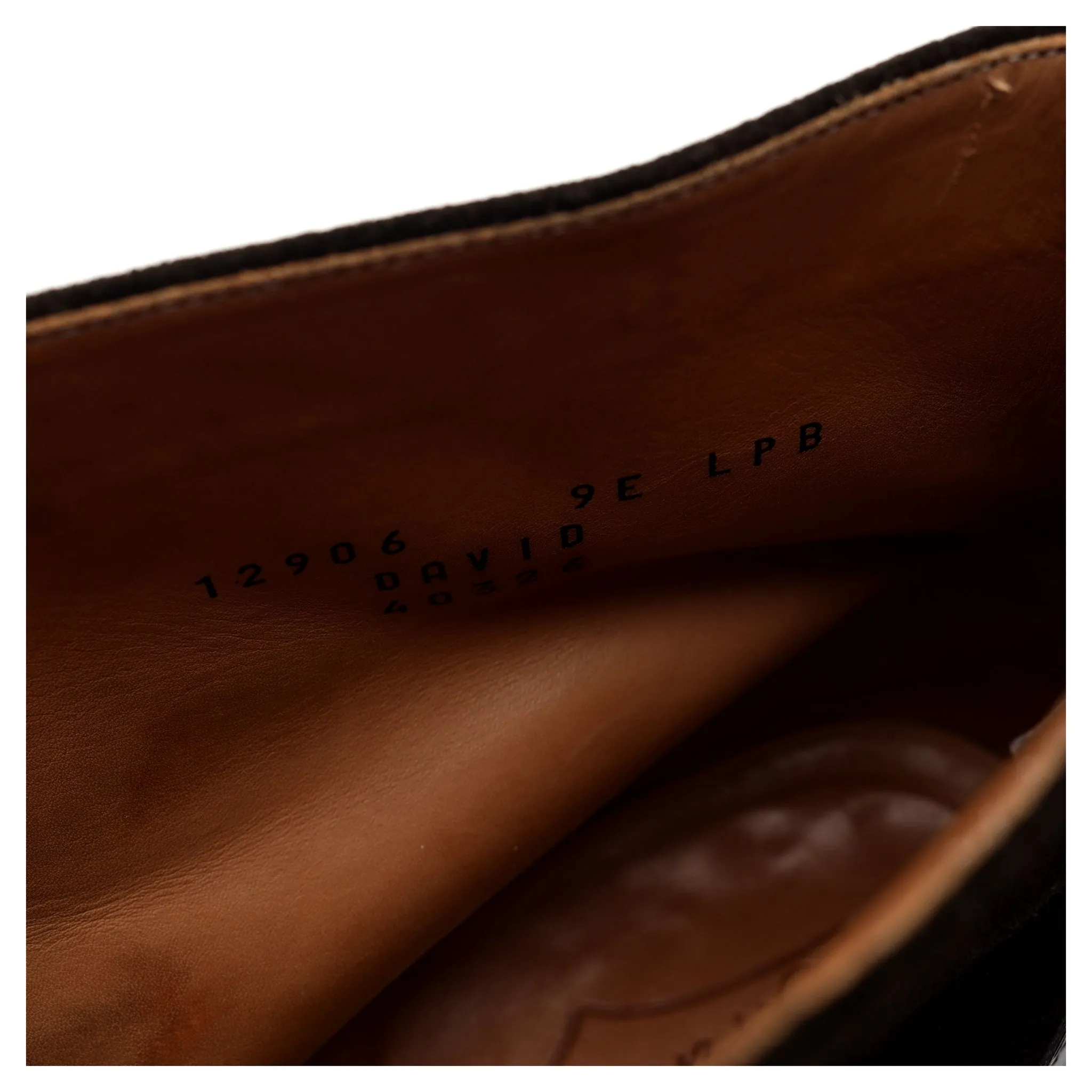 'David' Brown Museum Leather / Suede Balmoral Boot UK 9 E