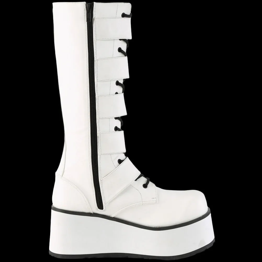 DemoniaCult TRASHVILLE 518 Boots White