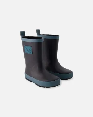 Deux Par Deux Black Rain Boot