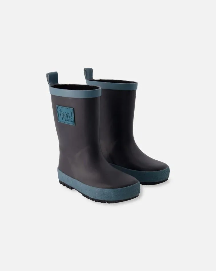 Deux Par Deux Black Rain Boot
