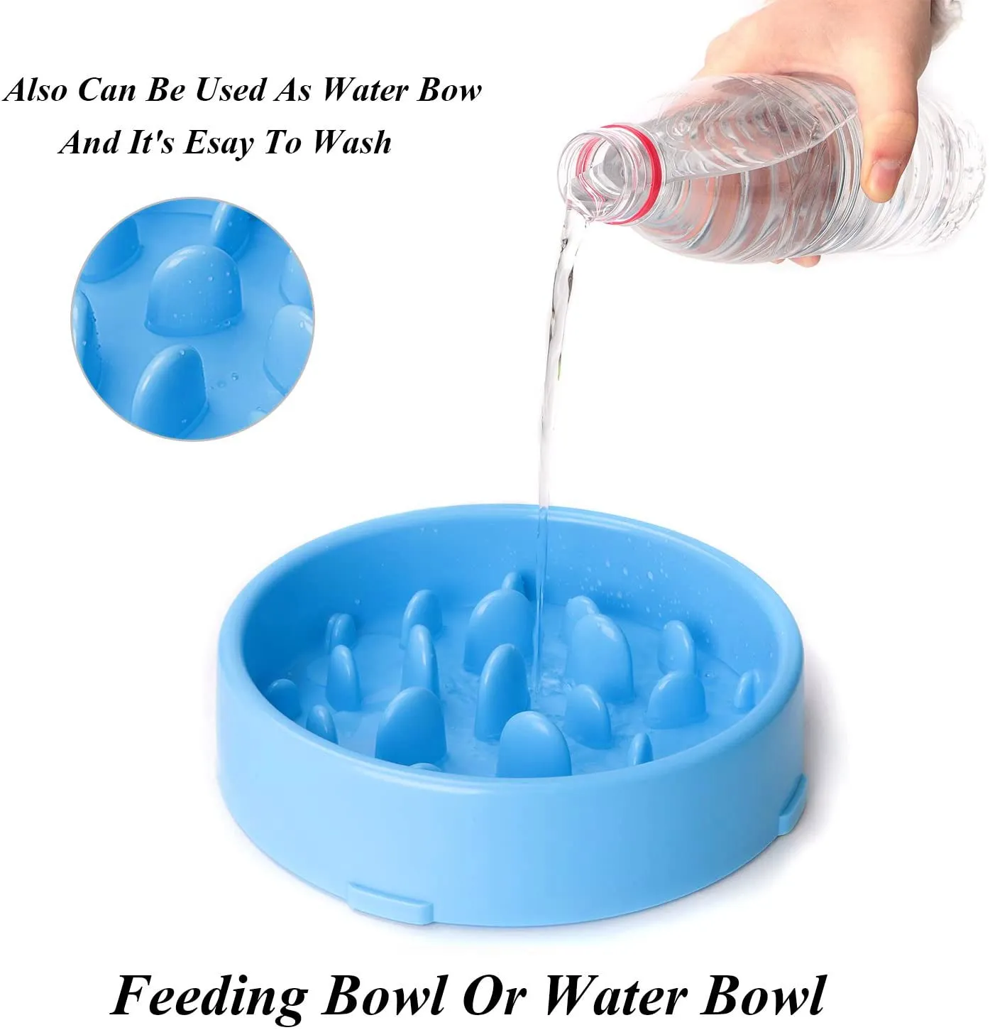 Dog Feeder Slow Eating Pet Bowl Eco-friendly Durable Non-Toxic Preventing Choking Healthy Design Bowl For Dog Pet by JASGOOD