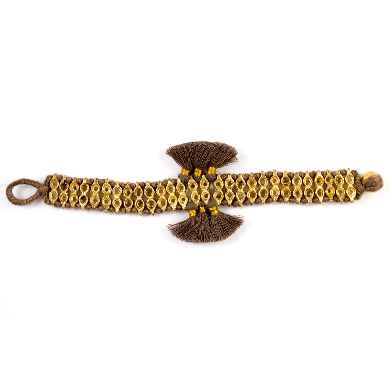 Double Trio Tassel Bracelet - Handmade in Egypt (Two Colors)