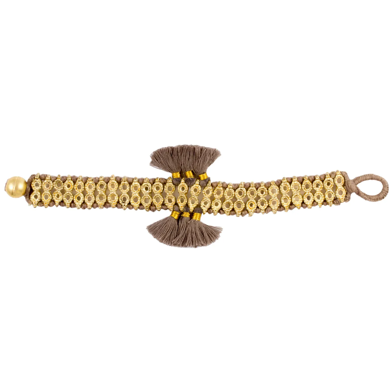 Double Trio Tassel Bracelet - Handmade in Egypt (Two Colors)