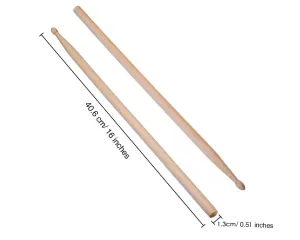 Drumsticks 3 Pairs 5A Maple Wood Drum Sticks