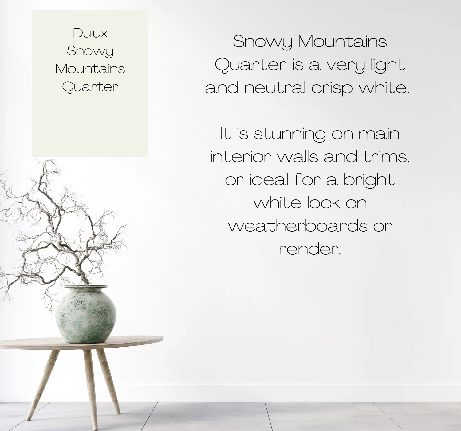 Dulux Snowy Mountains Quarter