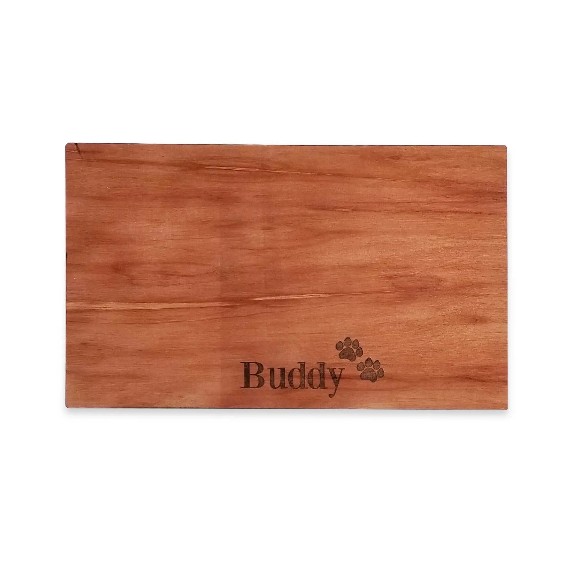 Durable Modern Wood Custom Personalized Unique Dog Place Mat Pet Gift Feeding Mat