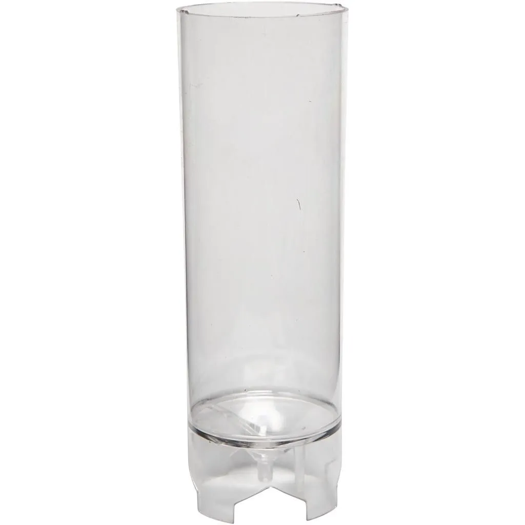 Durable Plastic Candle Mould Size 185 x 70 mm Wick Size 21 - Cylindrical