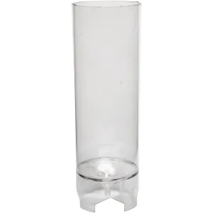Durable Plastic Candle Mould Size 185 x 70 mm Wick Size 21 - Cylindrical