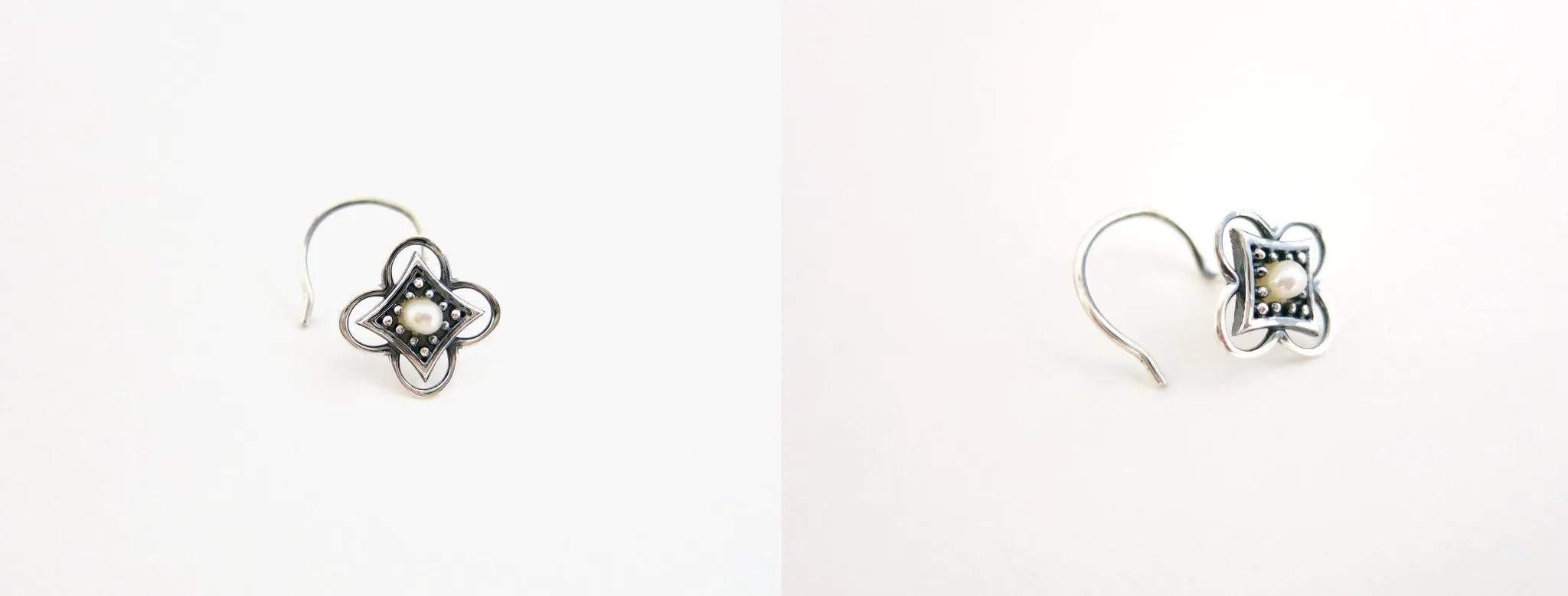 Elegant, pearl-set nose pin
