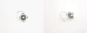 Elegant, pearl-set nose pin