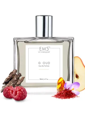 EM5™ G Oud Unisex Perfume EDP Spray for Men & Women | Rose Oud Amber Fragrance Accords | Luxury Gift for Him / Her | Variants Available: 50 ml Spray / 15 ml Spray