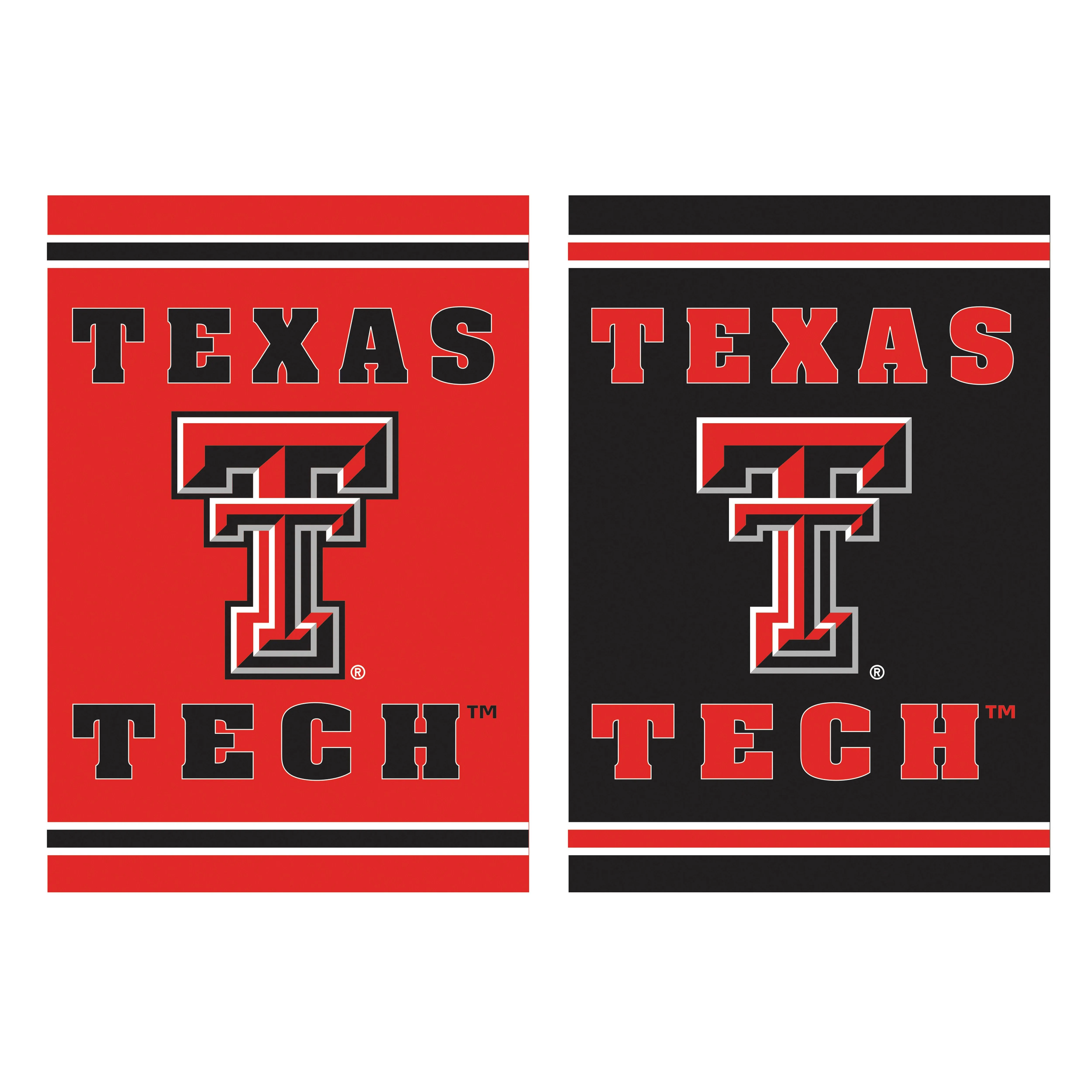 Embossed Suede Flag, GDN Size, Texas Tech University,14es963