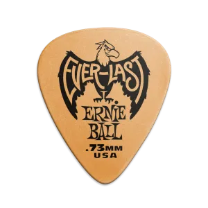 Ernie Ball 0.73 mm Everlast Picks 12 Pack, Orange