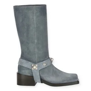 Etro Shoes, Blue Suede Boots (size 37)