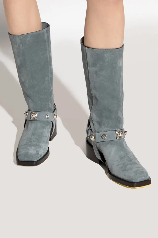 Etro Shoes, Blue Suede Boots (size 37)