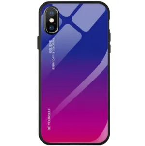 Etui Gradient Glass Case - iPhone XS Max - Warm Sunset