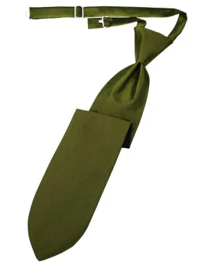 Fern Herringbone Kids Necktie