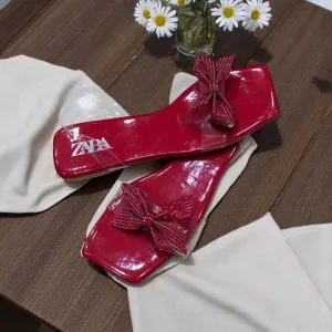 Flat Sandals Red Luxury Designs Sandals