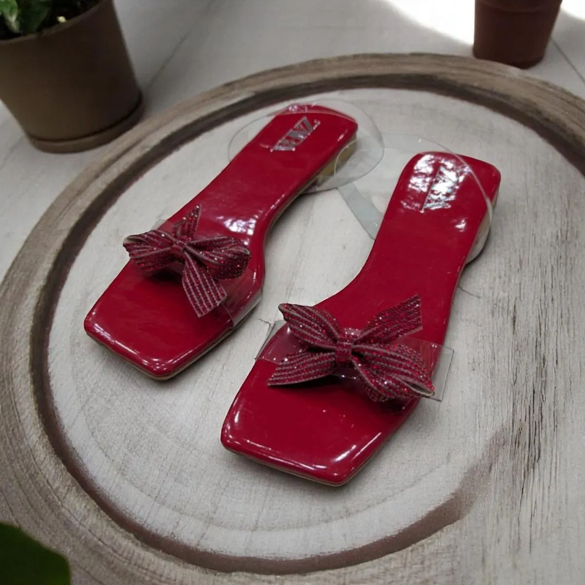 Flat Sandals Red Luxury Designs Sandals