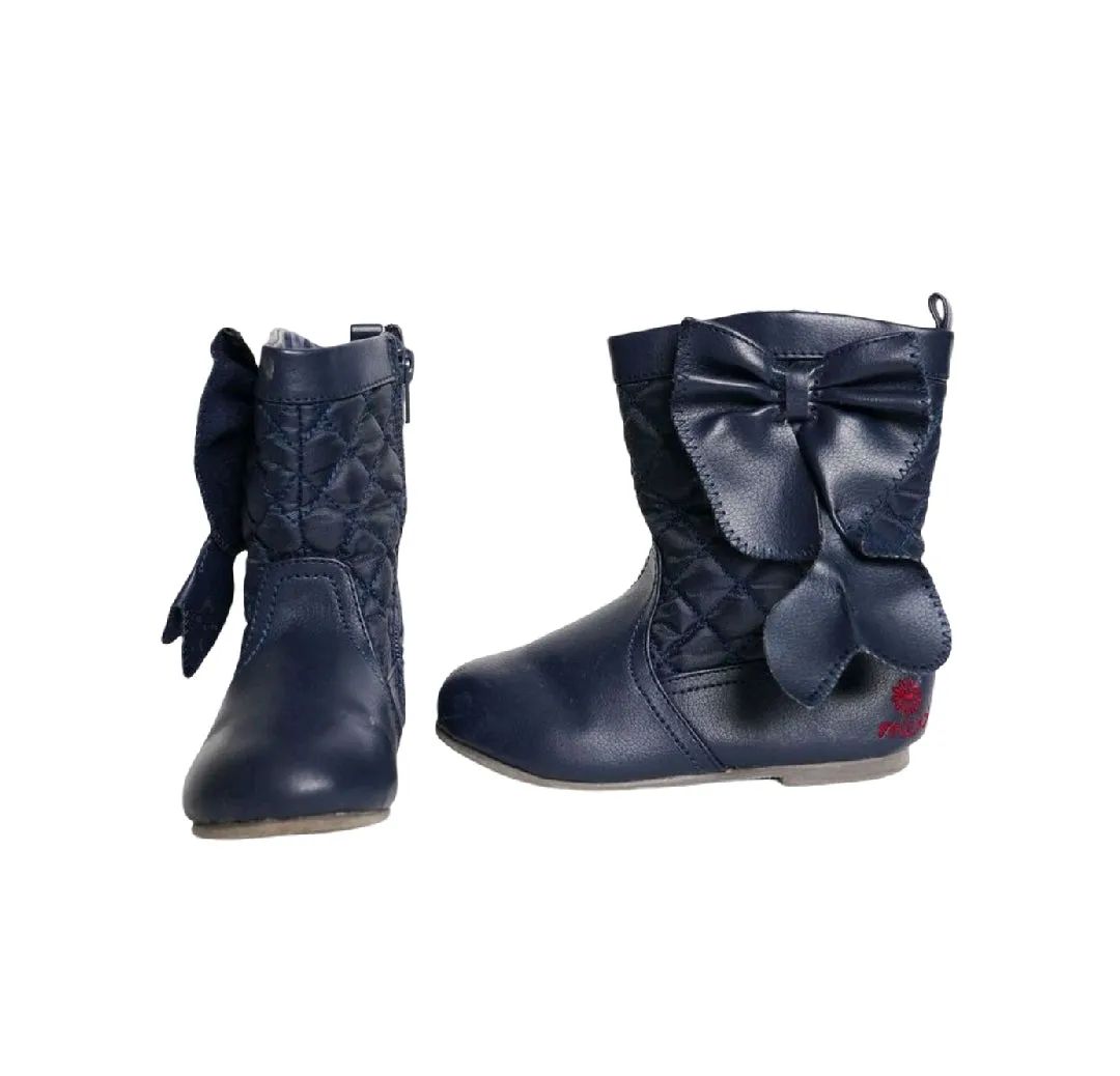 GIRL SIZE 8 TODDLER - MEXX Navy Blue Boots EUC B20