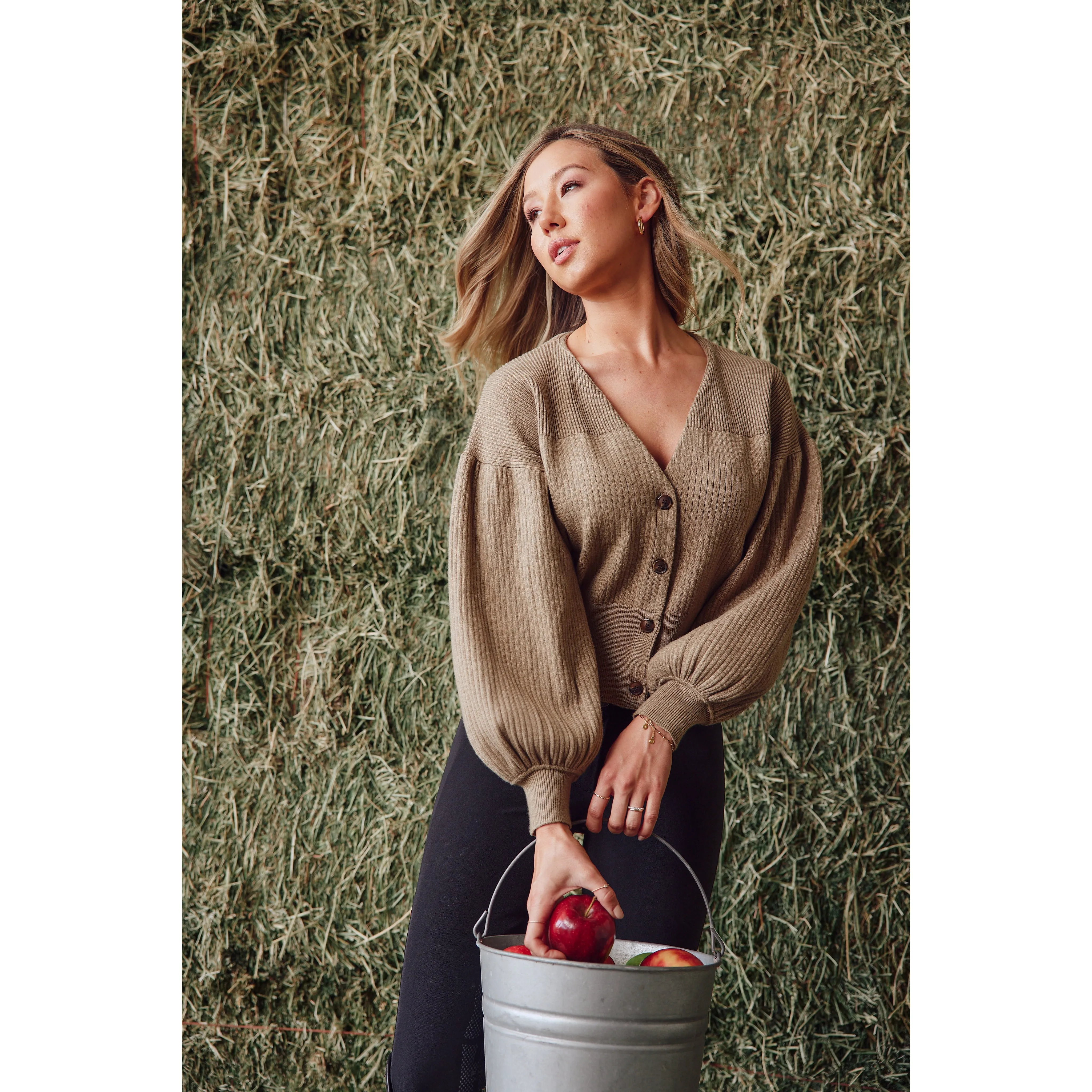 Grace | The Cardigan Sweater | Buckskin