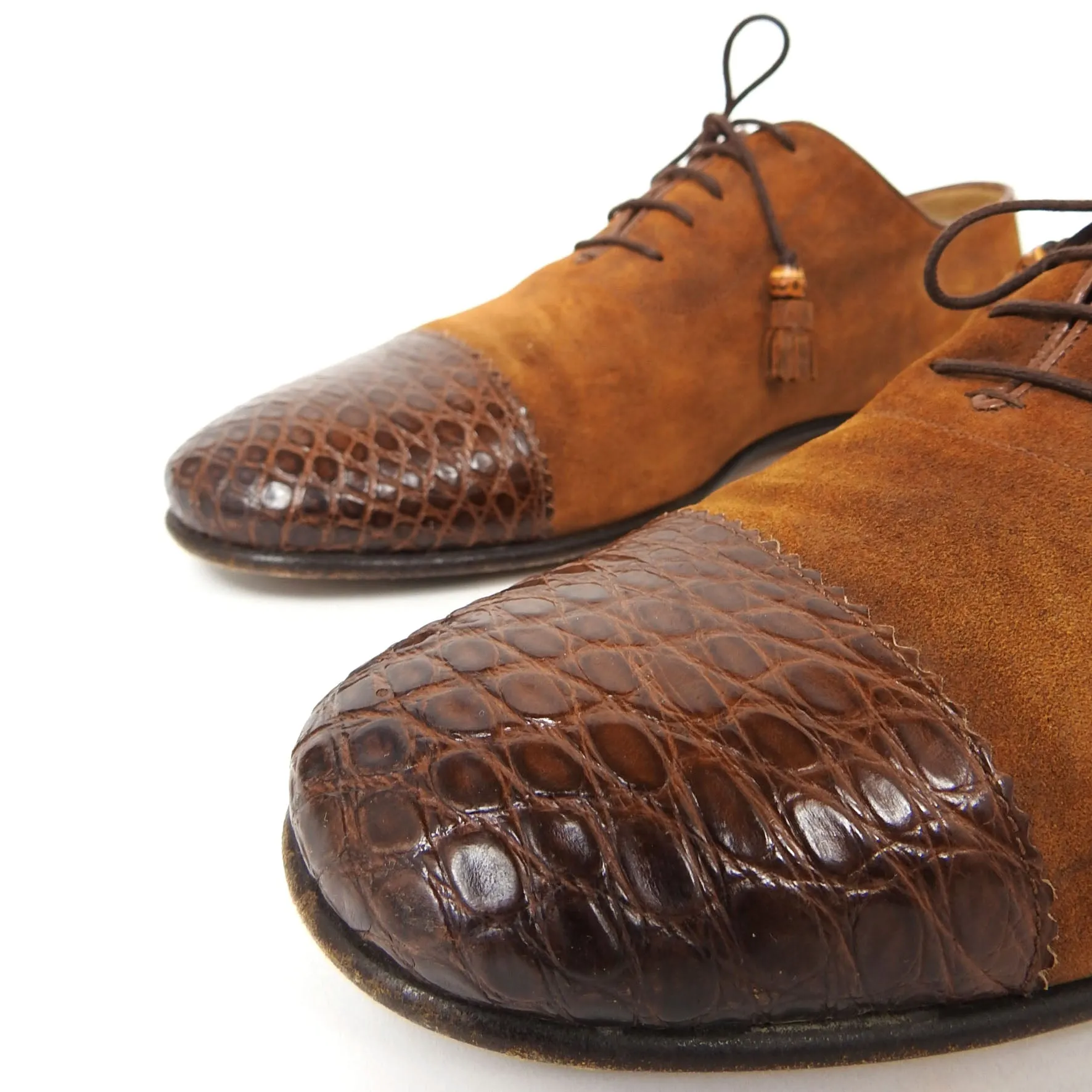 Gucci Croc Toe Oxfords Size 11