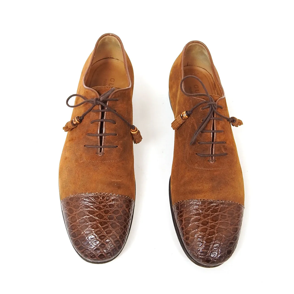 Gucci Croc Toe Oxfords Size 11