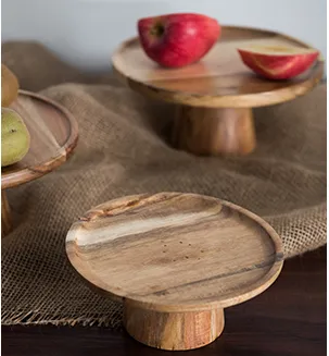 Hard Wood Cake Stand - Medium