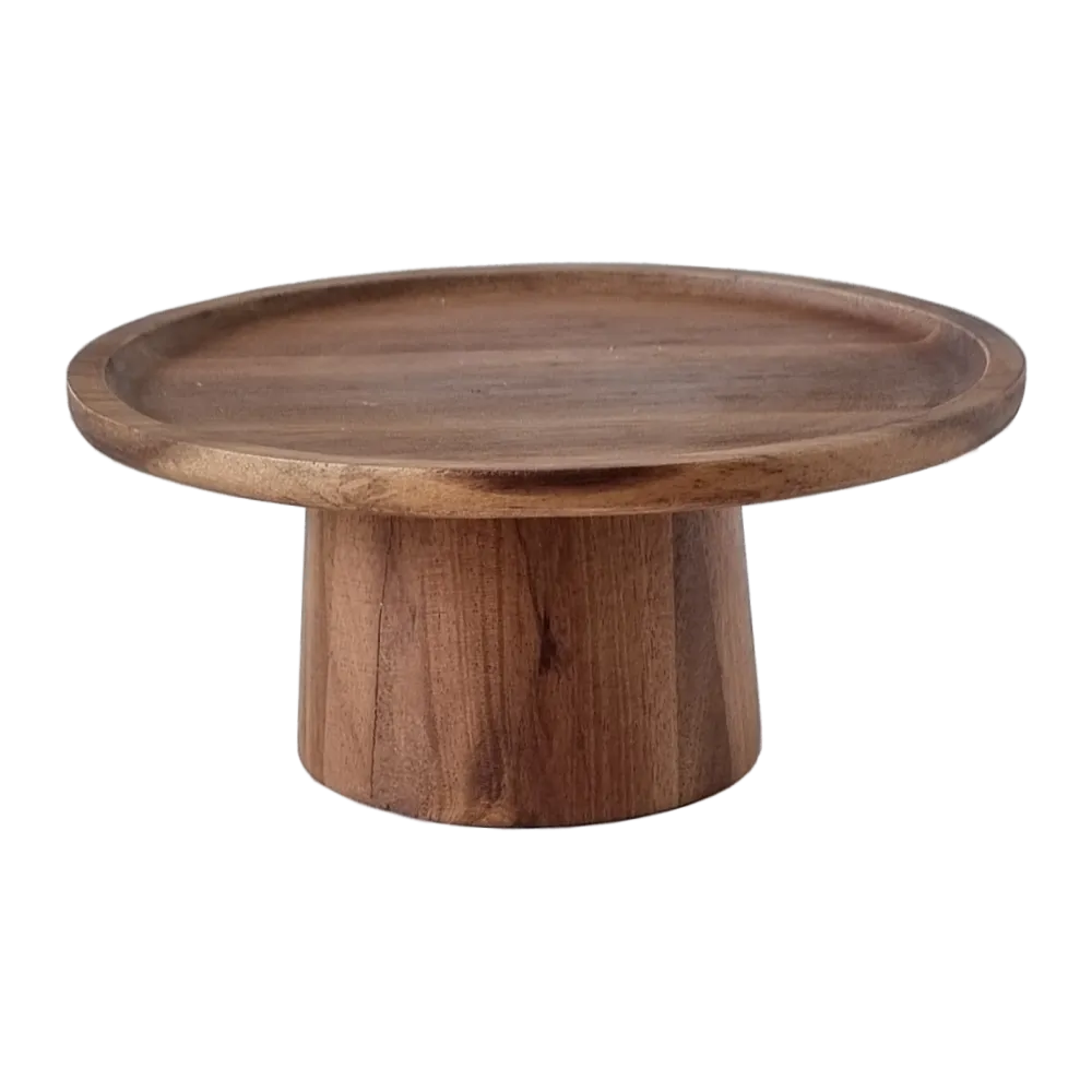 Hard Wood Cake Stand - Medium