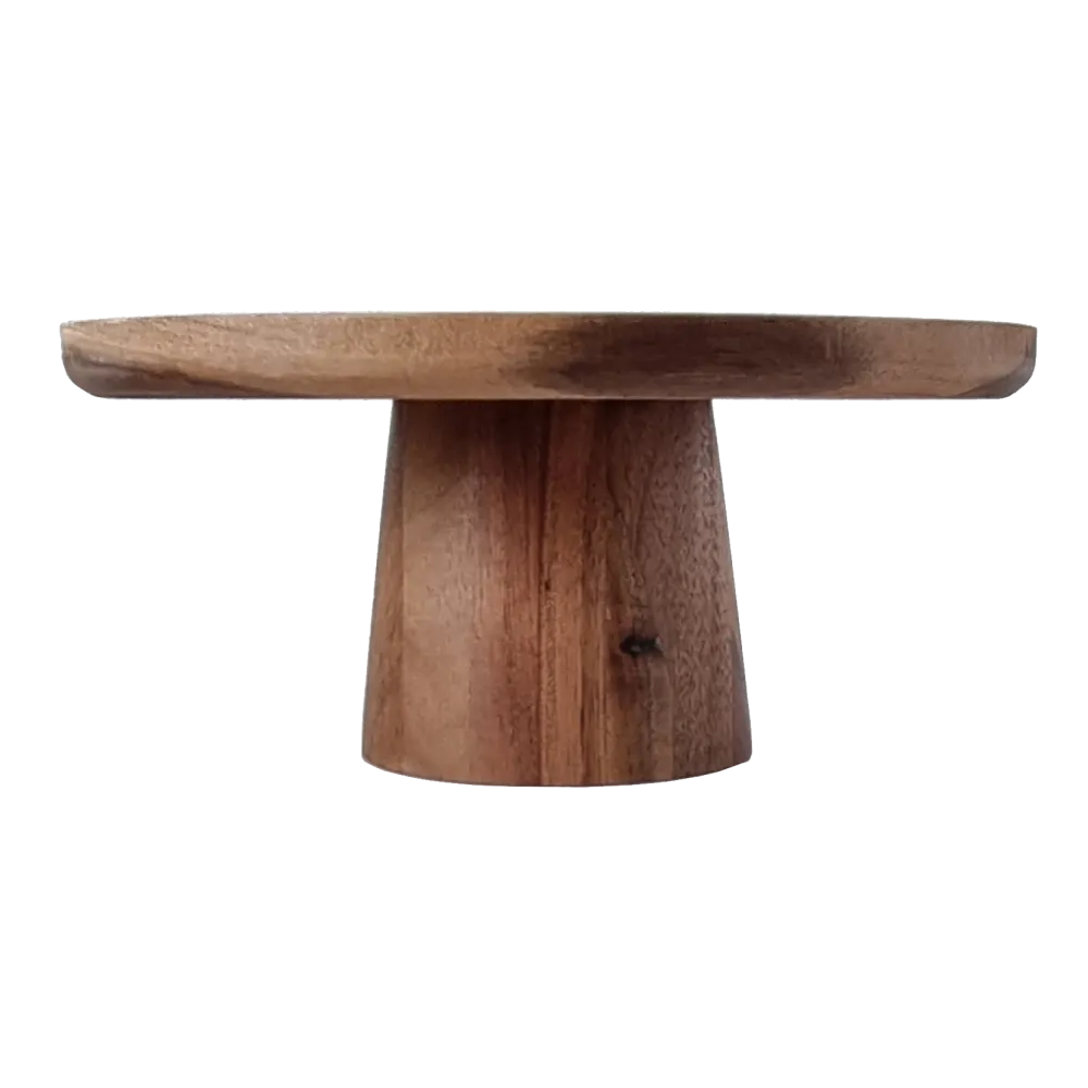 Hard Wood Cake Stand - Medium