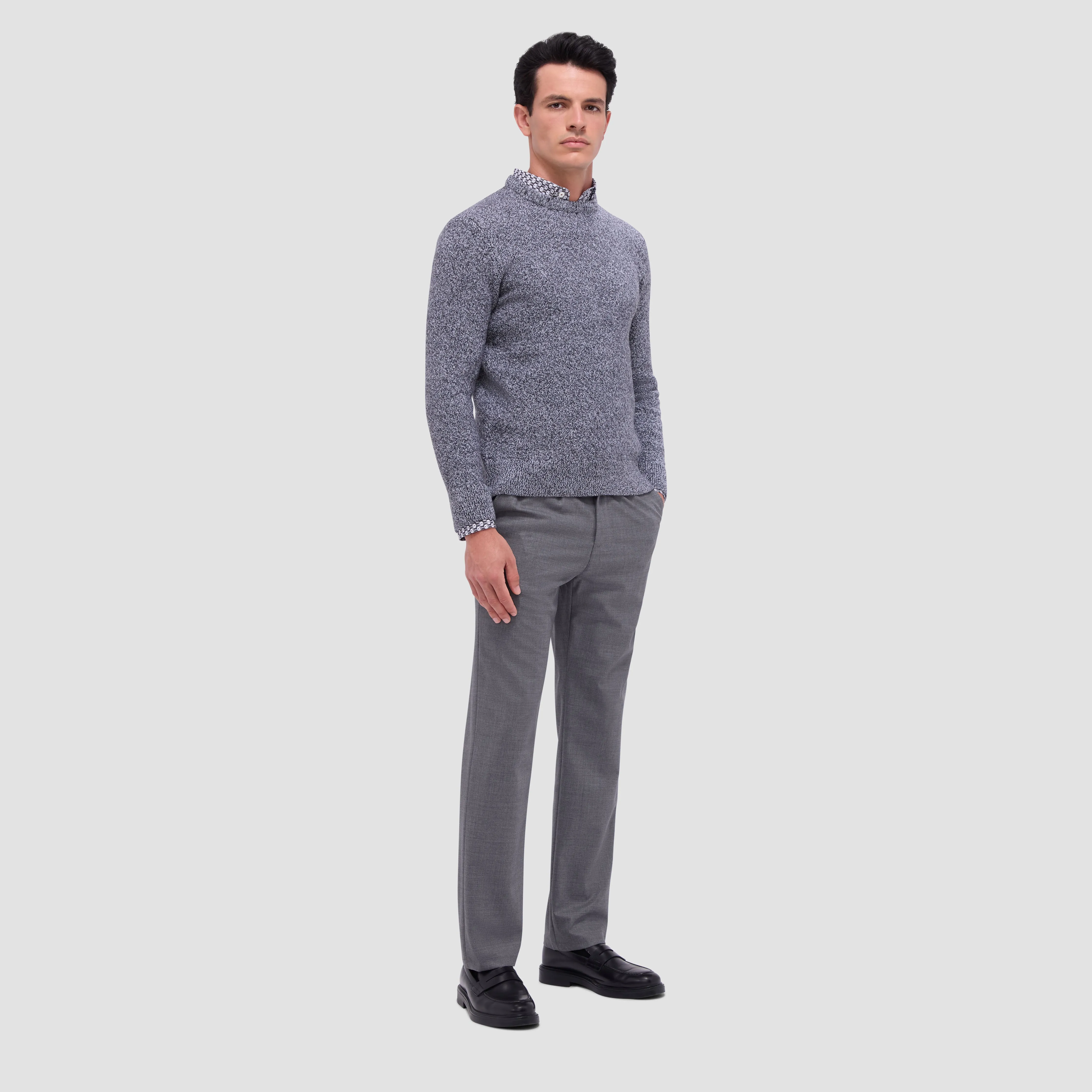 Heathered Crew Neck Sweater