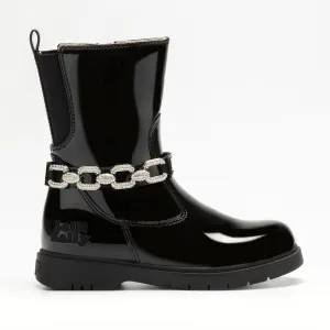 HH3719 Black Mid Boot By Lelli Kelly
