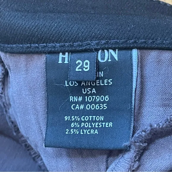 HUDSON JEANS Stylish Gray with Black side stripes Women's Jeans ankle Pants 29