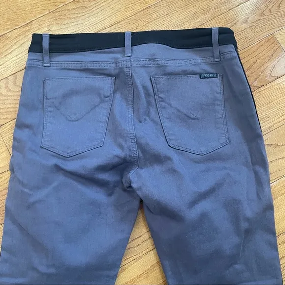 HUDSON JEANS Stylish Gray with Black side stripes Women's Jeans ankle Pants 29