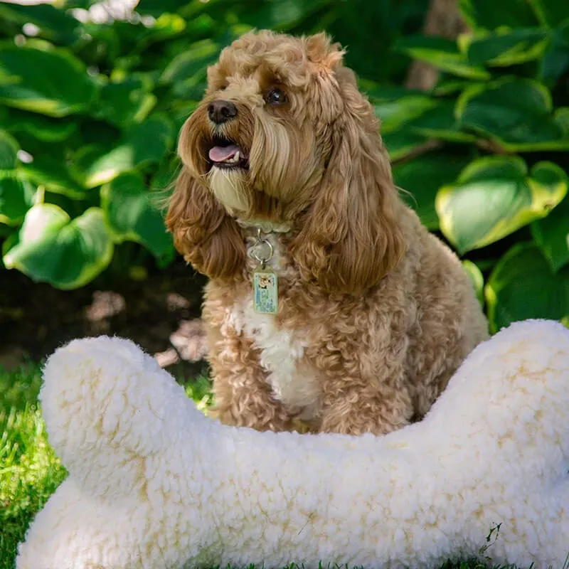 HuggleHounds Fleece Bone 2 Feet Extra Thick