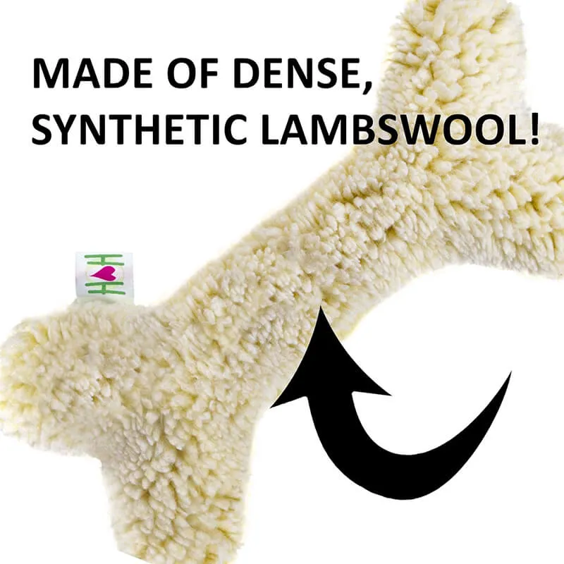 HuggleHounds Fleece Bone 2 Feet Extra Thick
