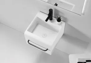 Hugi Basin - Stylish & Simple with Towel Rail - 400mm - B1600