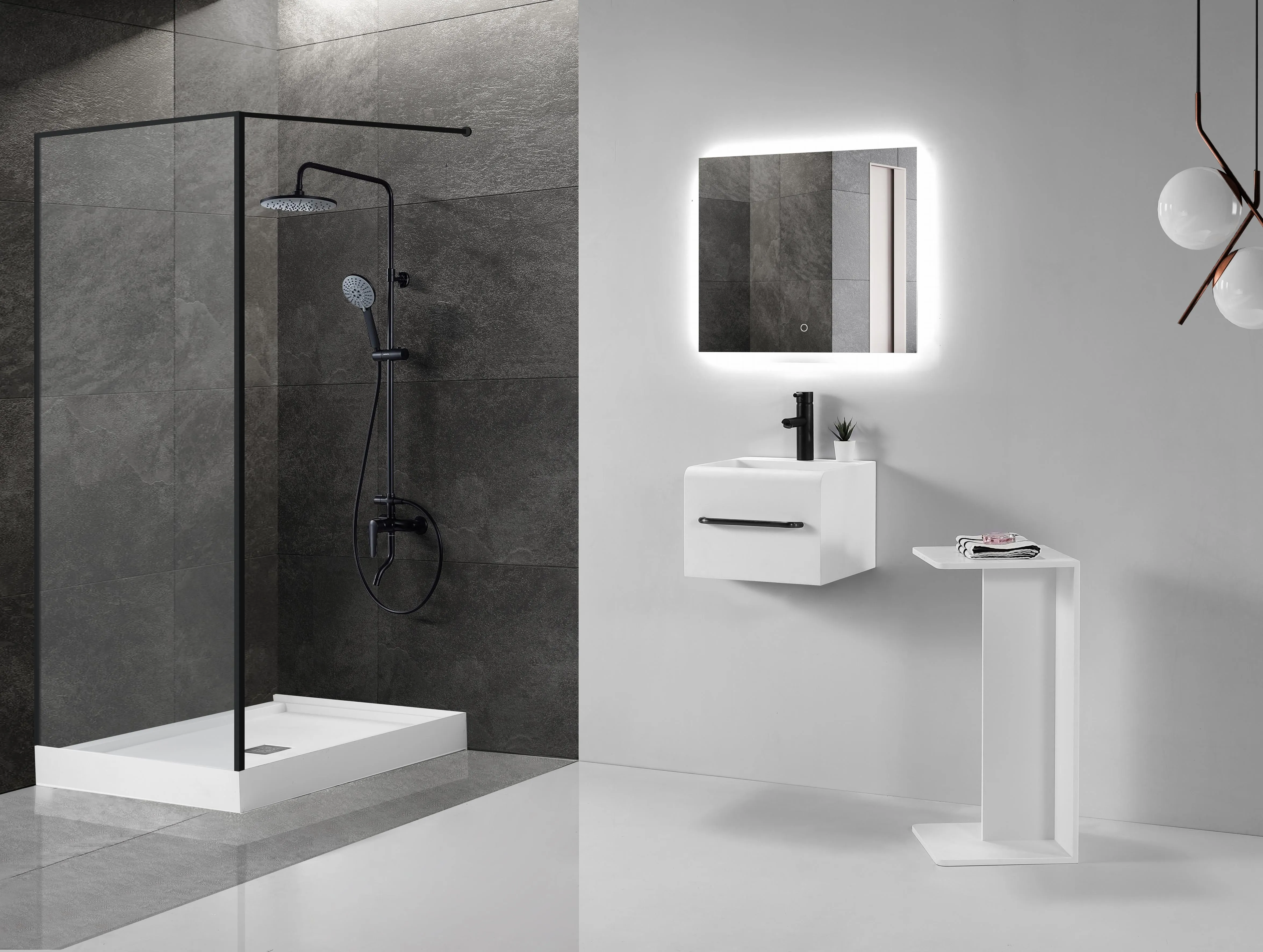 Hugi Basin - Stylish & Simple with Towel Rail - 400mm - B1600
