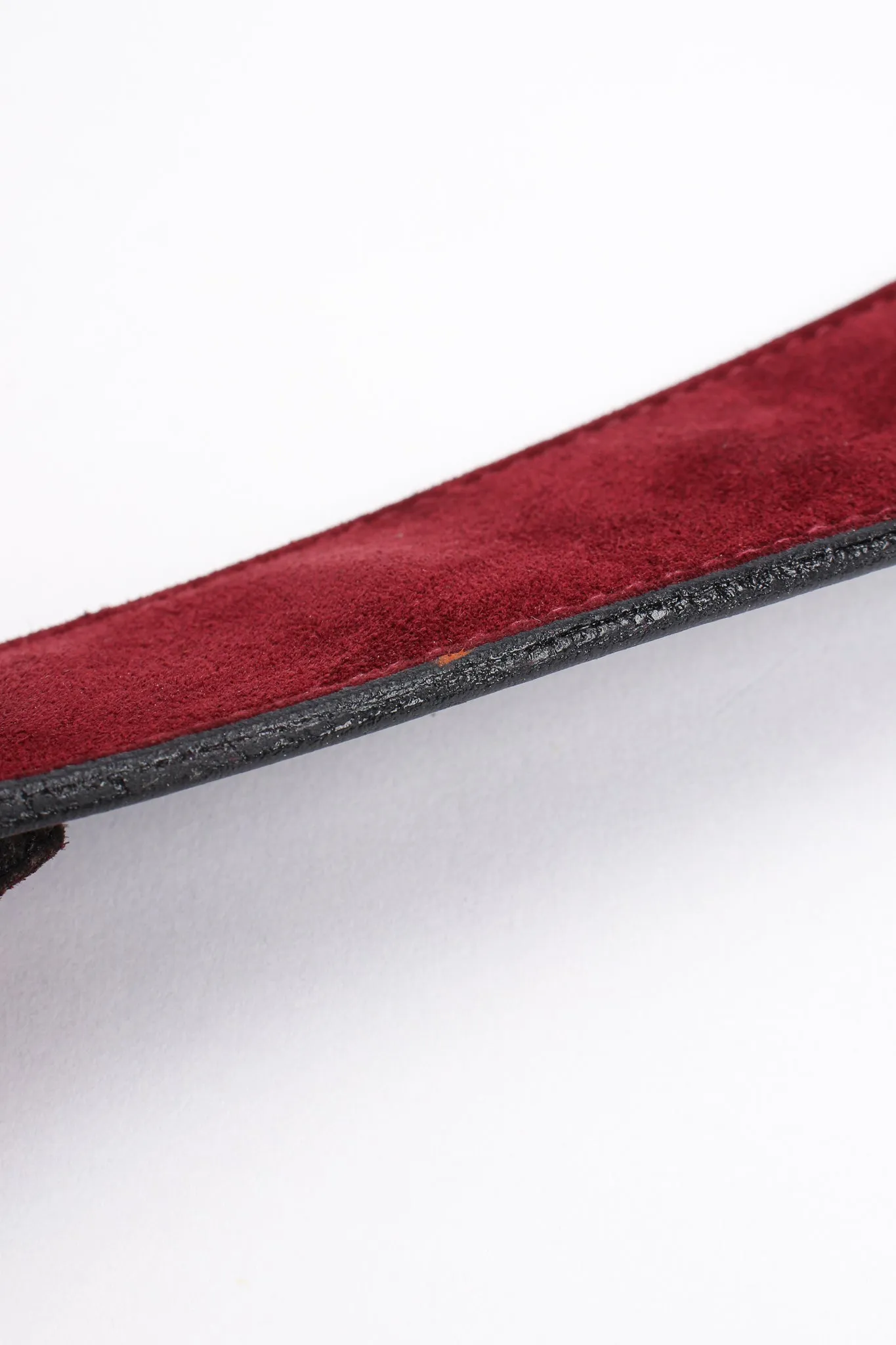 Interlocking GG Logo Suede Belt