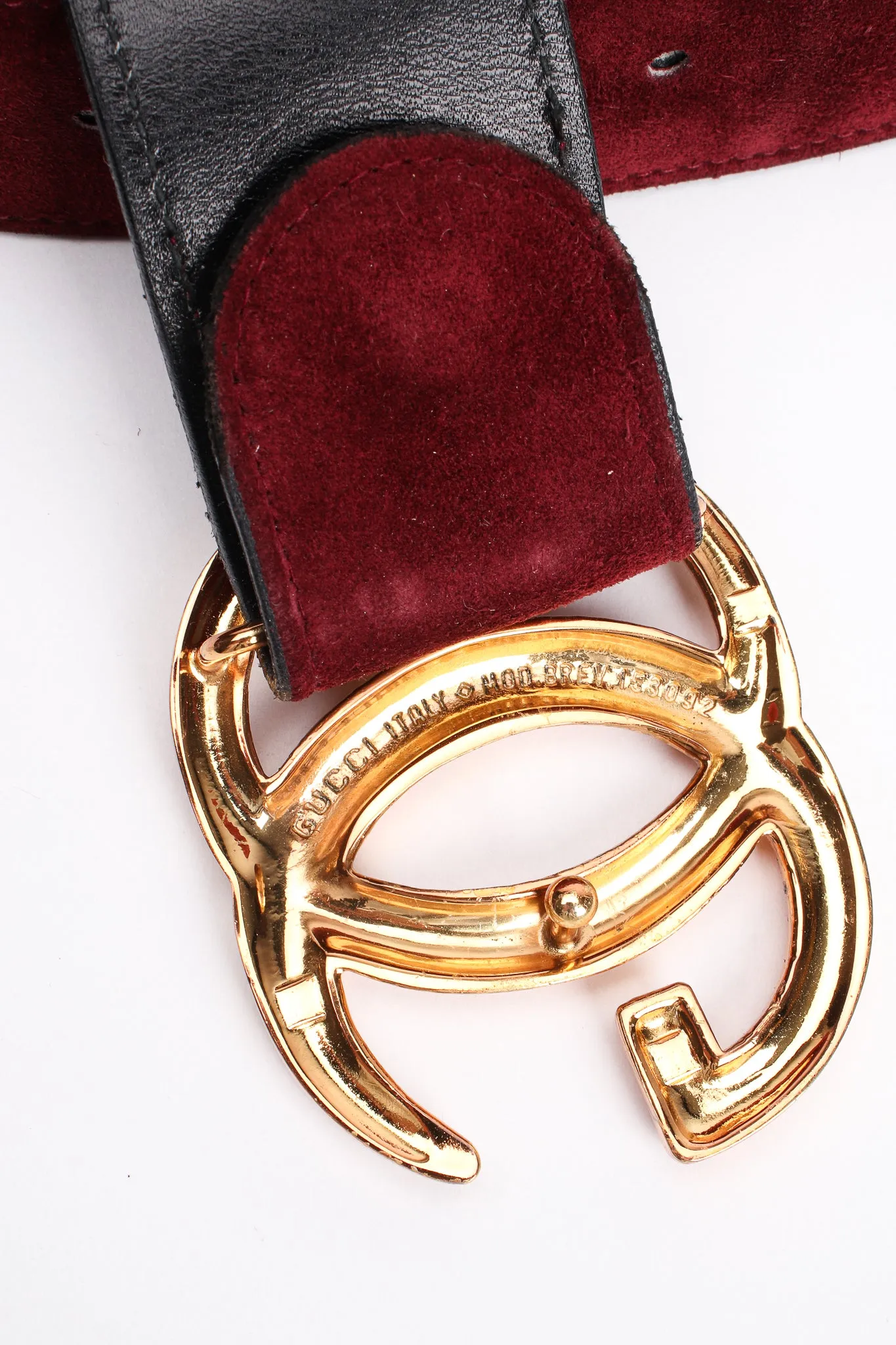 Interlocking GG Logo Suede Belt