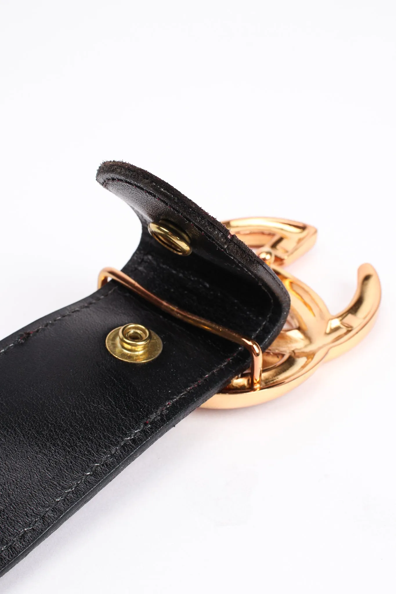 Interlocking GG Logo Suede Belt